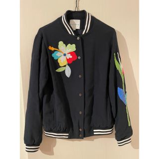 MIRA MIKATI エンブロイダリー ボンバー ジャケット サイズ34(ブルゾン)