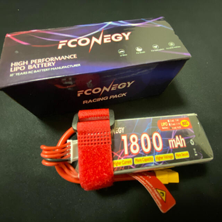 ECONEGY 4S 14.8V 1800mAh80C リポバッテリー(ホビーラジコン)