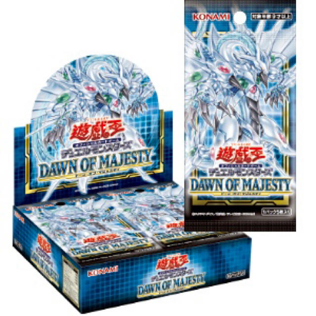 遊戯王(ユウギオウ)の遊戯王  DAWN OF MAJESTY  3BOX エンタメ/ホビーのトレーディングカード(Box/デッキ/パック)の商品写真