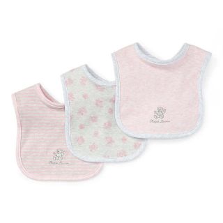 ラルフローレン(Ralph Lauren)の【新品☆3枚セット】ベア柄 ラルフ スタイ 女の子(ベビースタイ/よだれかけ)