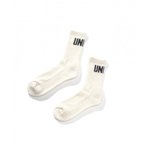 UNION ORIGINAL Crew Socks Big Logo 白