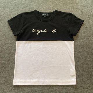 アニエスベー(agnes b.)の未使用美品　アニエスベー　140 150 ロゴTシャツ(Tシャツ/カットソー)