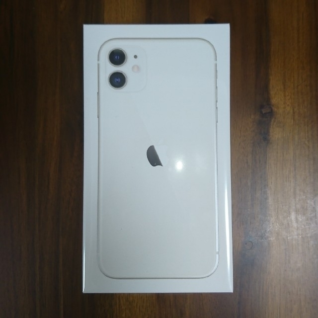 iPhone(アイフォーン)の新品 未開封 iPhone 11 64GB ホワイト スマホ/家電/カメラのスマートフォン/携帯電話(スマートフォン本体)の商品写真