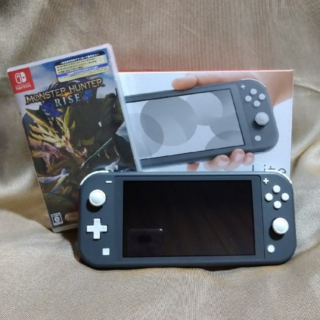 Switch Liteグレー+モンスターハンターライズ(新品未開封)セット