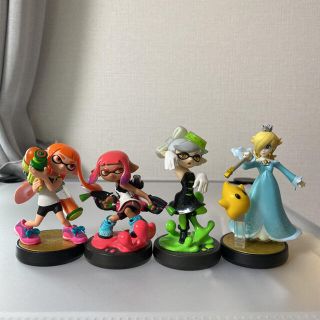 ニンテンドースイッチ(Nintendo Switch)のamiibo セット　ホタル　ガール　インクリング　ロゼッタ&チコ　美品(ゲームキャラクター)