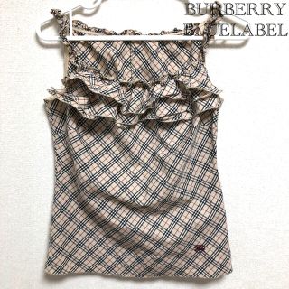 バーバリーブルーレーベル(BURBERRY BLUE LABEL)のバーバリーブルーレーベル　ノバチェック　トップス(カットソー(半袖/袖なし))