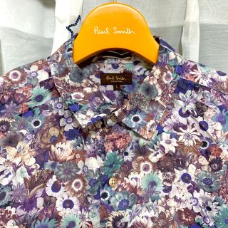 【美品】ポールスミス　Paul Smith　花柄　総柄　　長袖シャツ　現行タグ