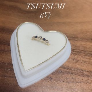 ジュエリーツツミ(JEWELRY TSUTSUMI)のツツミ　サファイア　ピンキーリング(リング(指輪))