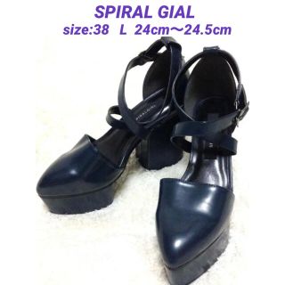 スパイラルガール(SPIRAL GIRL)の【美品】SPIRALGIAL サンダル ヒール 厚底(サンダル)