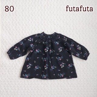 フタフタ(futafuta)のフタフタ BLACKcloset 小花柄 チュニック 女の子 80サイズ(シャツ/カットソー)