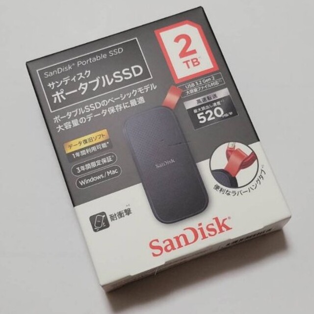 新品 SanDisk Portable SSD 2TB