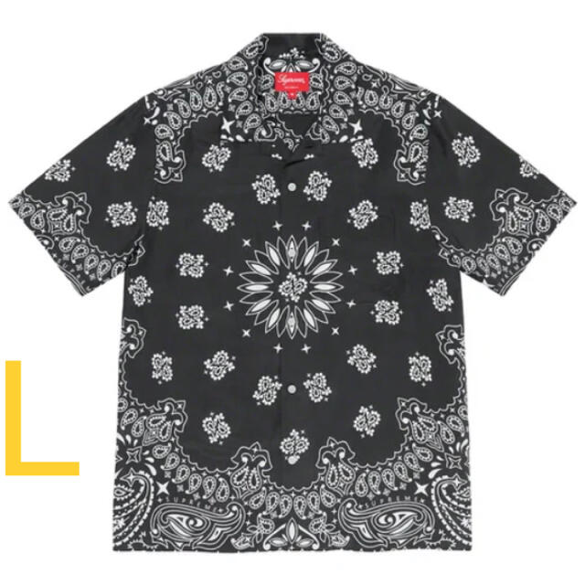 Supreme Bandana Silk S/S Shirt   Lサイズ