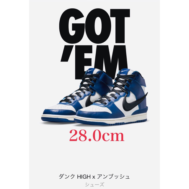 NIKE DUNK HIGH DEEP Royal ナイキダンク　28.0cm