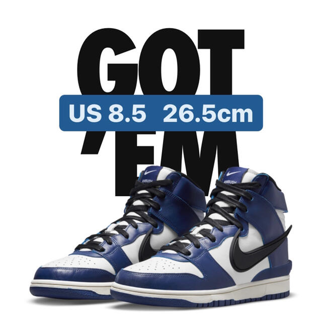 NIKE DUNK HIGH × AMBUSH "Deep Royal"265US