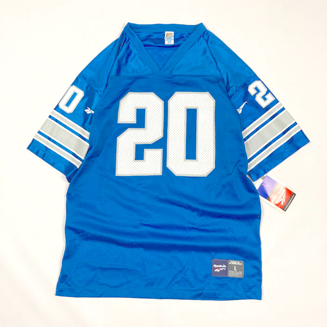 【新品未使用】NFL ライオンズ   USA製　バリーサンダース　ゲームシャツ