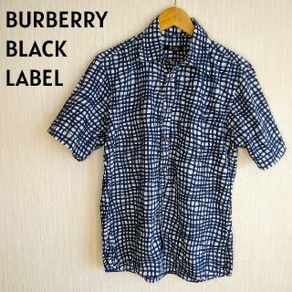 バーバリーブラックレーベル(BURBERRY BLACK LABEL)のBURBERRY BLACK LABEL チェック 半袖シャツ メンズ サイズ2(シャツ)