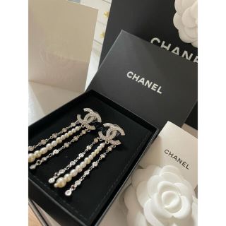 シャネル(CHANEL)のシャネル　ココマーク　ロングパール(ピアス)