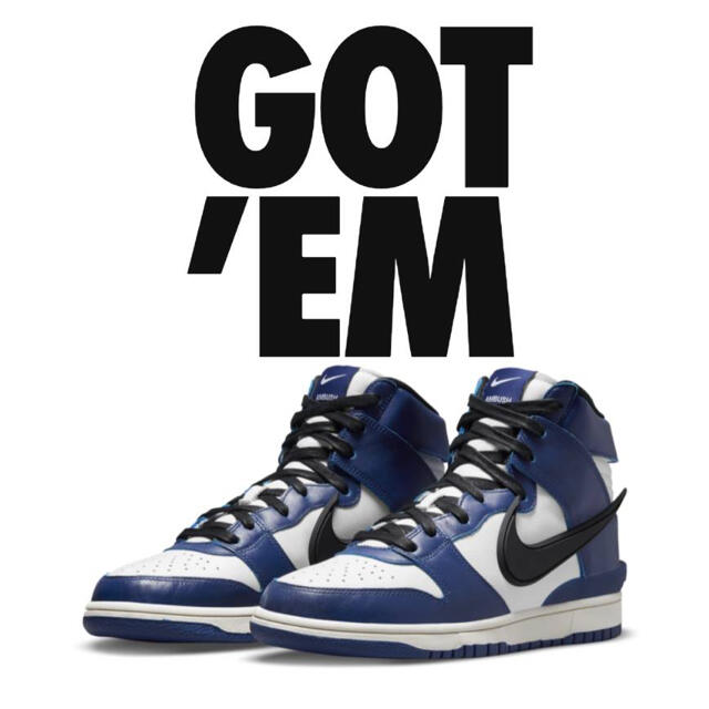 込み AMBUSH NIKE DUNK HIGH DEEP ROYAL 29cm