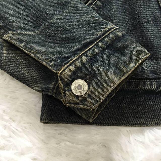 PaulSmithJeansポールスミスダメージウォッシュドデニムジャケットL メンズのジャケット/アウター(Gジャン/デニムジャケット)の商品写真