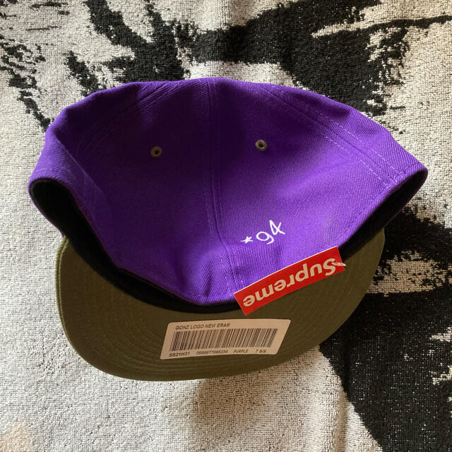 supreme gonz logo NEW ERA purple 7 5/8