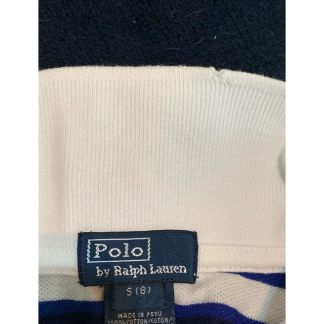 POLO RALPH LAUREN(ポロラルフローレン)の❤️ラルフローレン★ポロシャツS・8(140)★ボーダー❤️プロフ必読 キッズ/ベビー/マタニティのキッズ服男の子用(90cm~)(Tシャツ/カットソー)の商品写真