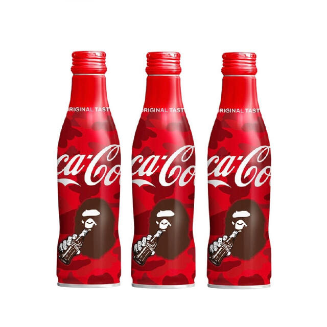 A BATHING APE(アベイシングエイプ)のBape Coca Cola  コーラ　スリムボトル 250ml ×6本 食品/飲料/酒の飲料(ソフトドリンク)の商品写真