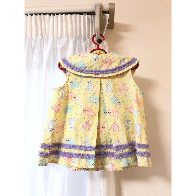 fafa(フェフェ)のフェフェ fafa トップス セーラー襟 110 猫柄 キッズ/ベビー/マタニティのキッズ服女の子用(90cm~)(その他)の商品写真