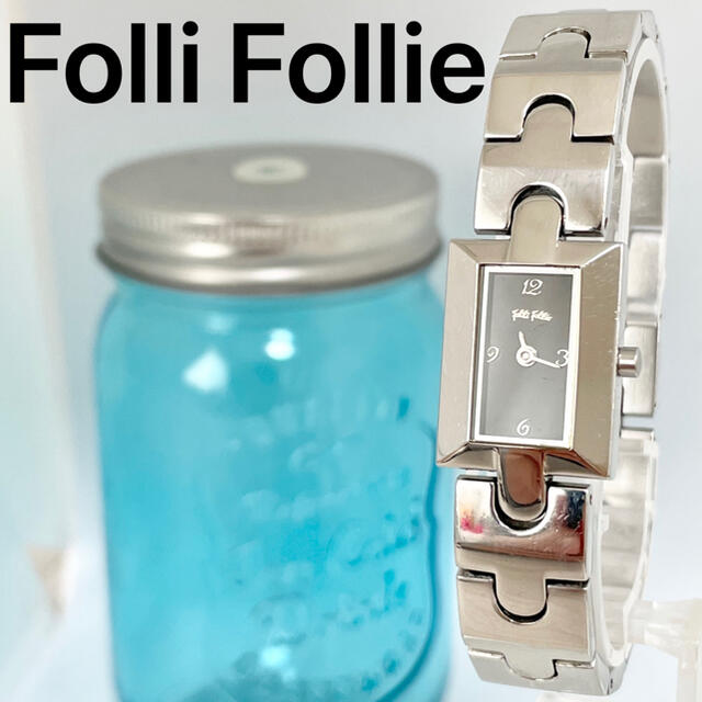 Folli Follie(フォリフォリ)の131 Folli Follie フォリフォリ時計　レディース腕時計　スクエア レディースのファッション小物(腕時計)の商品写真