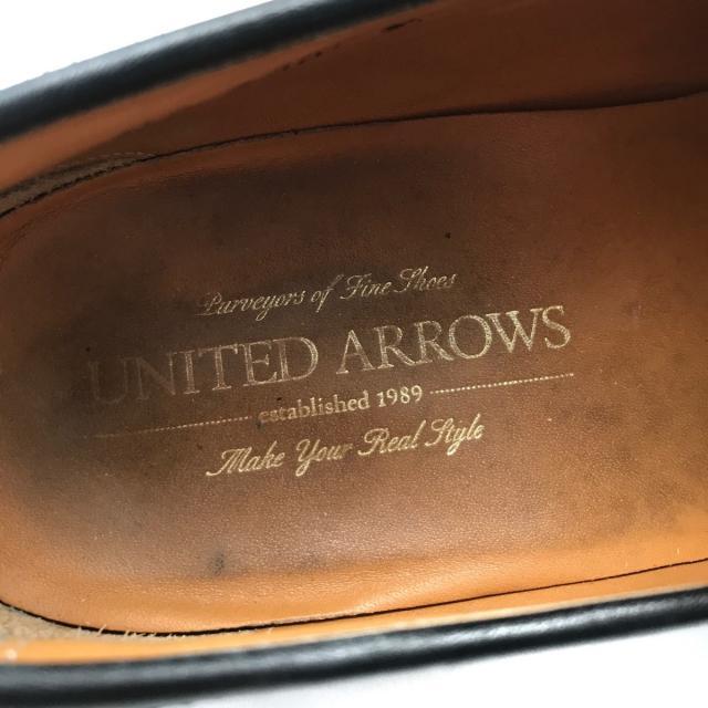 UNITED ARROWS(ユナイテッドアローズ)のユナイテッドアローズ 8 メンズ 黒 レザー メンズの靴/シューズ(その他)の商品写真