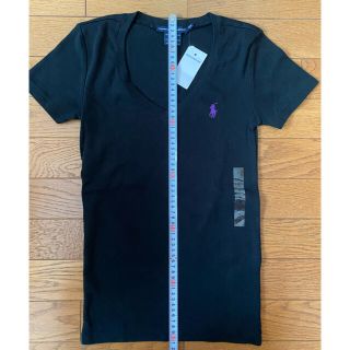 ラルフローレン(Ralph Lauren)の新品未使用　ラルフローレン　レディースTシャツ　ブラック　S(Tシャツ(半袖/袖なし))