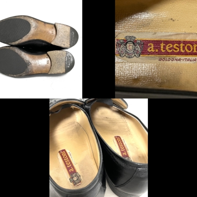 a.testoni(アテストーニ)のア・テストーニ 6 1/2 メンズ - 黒 レザー メンズの靴/シューズ(その他)の商品写真