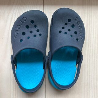 クロックス(crocs)のクロックス　サンダルC10 17.5センチ(サンダル)