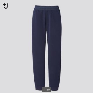 ユニクロ(UNIQLO)のユニクロ +J ドライスウェットパンツ　ネイビー(その他)