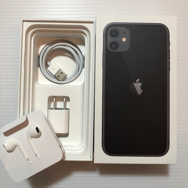 Apple(アップル)のiphone 11 256g ブラック スマホ/家電/カメラのスマートフォン/携帯電話(スマートフォン本体)の商品写真