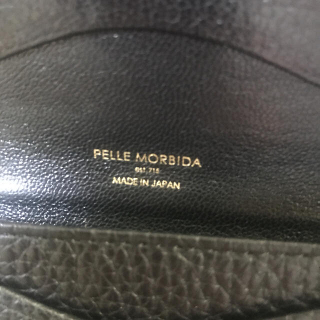 PELLE MORBIDA(ペッレ モルビダ)のペッレモルビダ PELLE MORBIDA カードケース 名刺入れ （ブラック） レディースのファッション小物(名刺入れ/定期入れ)の商品写真