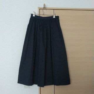 ユニクロ(UNIQLO)のユニクロ　ハイウエストコットンボリュームスカート(ロングスカート)