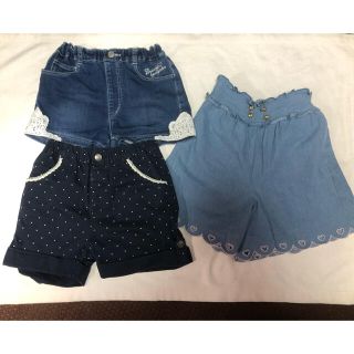 アクシーズファム(axes femme)の半ズボン、キュロット♪３枚セット　女の子　１５０(パンツ/スパッツ)