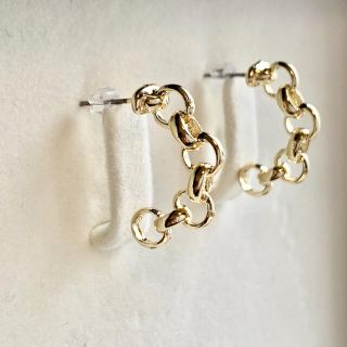 ミキモト(MIKIMOTO)の特別価格　新品未使用　チェーン　フープ　ピアス(ピアス)