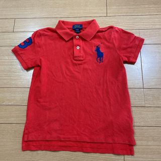 ポロラルフローレン(POLO RALPH LAUREN)の120 POLO ラルフローレン ポロシャツ キッズ 6歳用　赤　ネイビー(Tシャツ/カットソー)