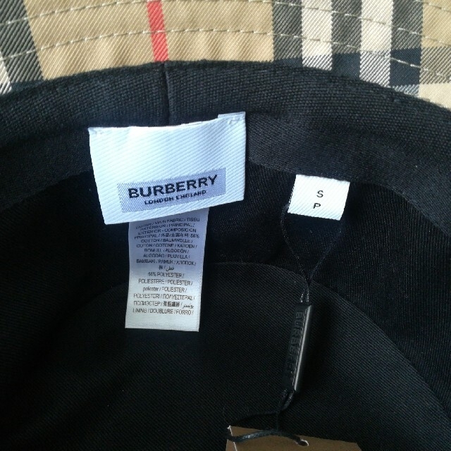 BURBERRY(バーバリー)のハル様専用！　タグ付☆バーバリー　バケットハット　BURBERRY レディースのファッション小物(その他)の商品写真