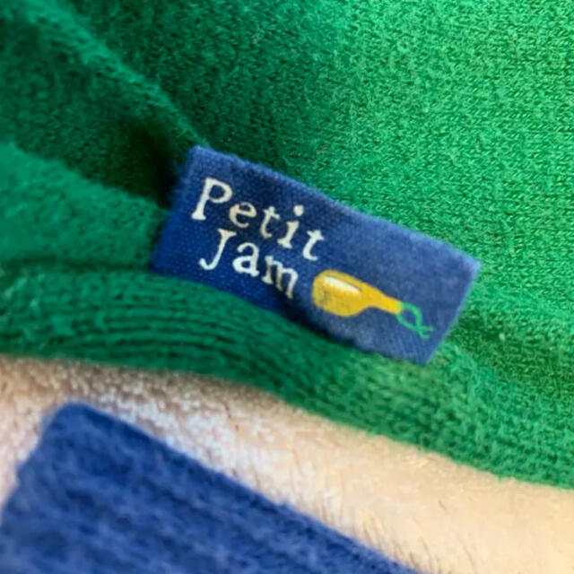 Petit jam(プチジャム)のプチジャム  お花セーター　100センチ　グリーン キッズ/ベビー/マタニティのキッズ服男の子用(90cm~)(ニット)の商品写真