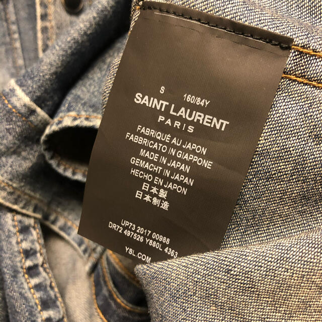 正規 18SS Saint Laurent サンローランパリ デニムシャツ