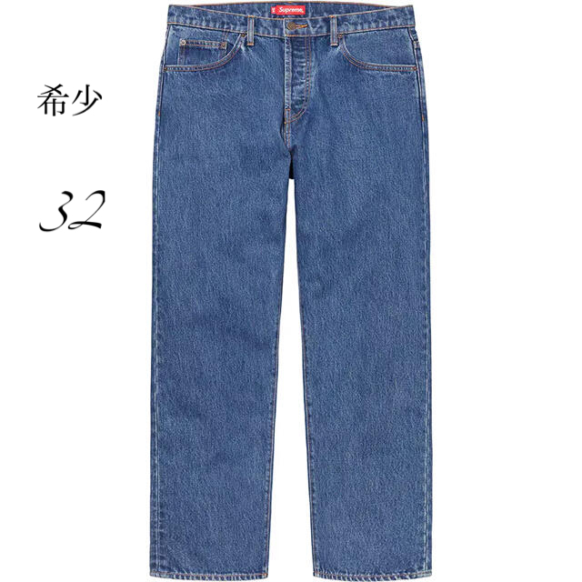 希少【32】Supreme Loose Fit Jean Denim Pantパンツ