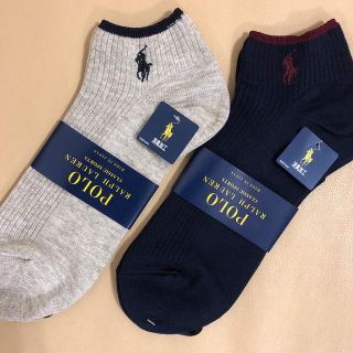 ポロラルフローレン(POLO RALPH LAUREN)の新品　メンズ　ポロラルフローレン　人気スニーカーソックス2足2足組　送料無料(ソックス)