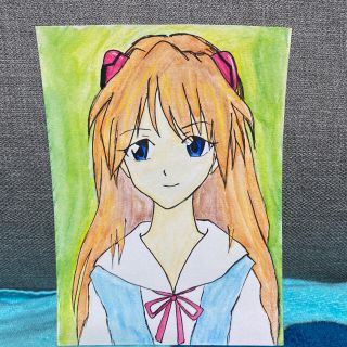 エヴァンゲリオン アスカ 手書きイラスト(その他)