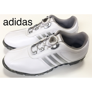 アディダス(adidas)のadidas Boa ゴルフシューズ メンズ ピュアメタルボアプラス(シューズ)