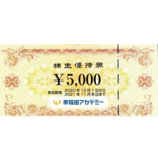 早稲田アカデミー　株主優待券　5000円券(その他)