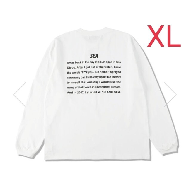 SEA(シー)の WIND AND SEA(BASIS) L/S T-SHIRT / WHITE メンズのトップス(Tシャツ/カットソー(七分/長袖))の商品写真