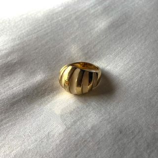 ୨୧ Vintage rétro Stripes Beige Ring(リング(指輪))