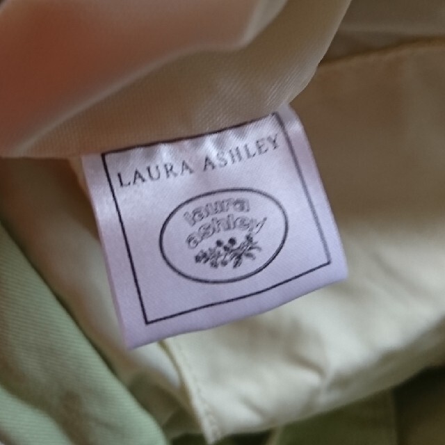 LAURA ASHLEY(ローラアシュレイ)のローラアシュレイ  ミントグリーンx花柄  トートバッグ レディースのバッグ(トートバッグ)の商品写真